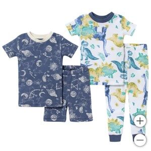 NWT kids 4 piece pajama set for summer